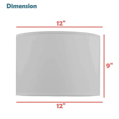 Aspen Creative 31602, Drum Spider Lamp Shade, Natural Banana Leaf, 12" Top x ...