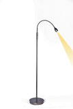 PATENTED Focus Adjustable LED Beam Floor Lamp with Gooseneck for Reading, Cra...