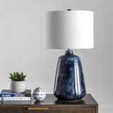 nuLOOM NPT23BA Brockton 27" Ceramic Table Lamp, Navy