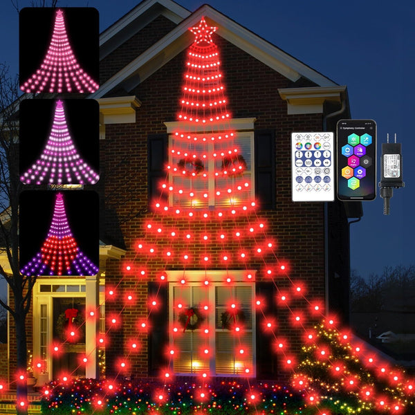 Smart Valentines Day Decorations Lights with Star Topper, 11.48ft 350 LED DIY...