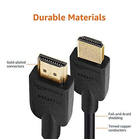 Amazon Basics 24-Pack HDMI Cable, 18Gbps High-Speed, 4K@60Hz, 6 Feet, Black