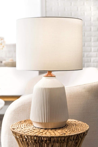 nuLOOM NPT33AA Renton 24" Ceramic Table Lamp, Height, Cream