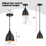 TERLEENART 3 Pack Industrial Farmhouse Ceiling Hanging Pendant Light Fixtures...