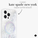 kate spade new york iPhone 15 Pro Case, Compatible with MagSafe - Liquid Glit...