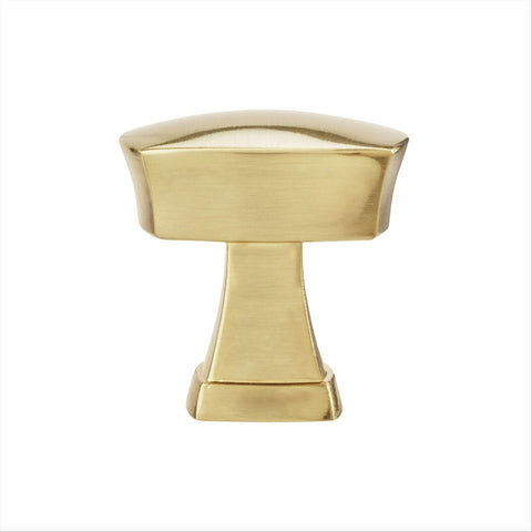 Amerock Stature 1-1/4 in (32 mm) Length Golden Champagne Cabinet Knob - 10 Pack