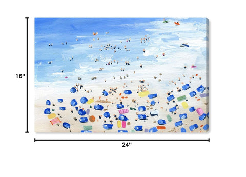 The Oliver Gal Artist Co. Oliver Gal 'Beach View' Blue Nautical and Coastal W...