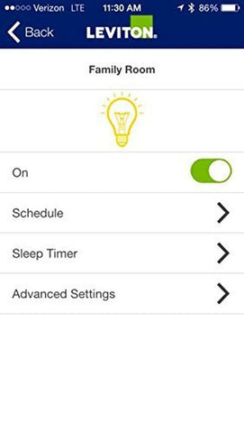 Leviton DD0SR-1Z 120VAC Decora Digital/Decora Smart Coordinating Switch Remot...