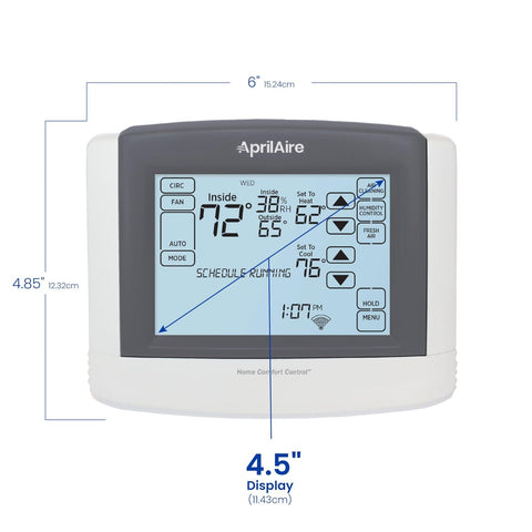 AprilAire 8910W Wi-Fi Programmable Touchscreen Thermostat with IAQ Control; A...