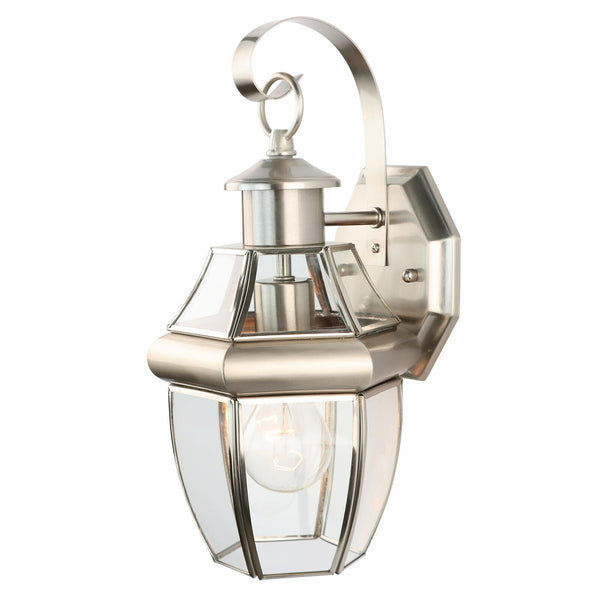 Outdoor Wall Lantern, 13.25IN Porch Lights Outdoor with Glass Shades, Large W...