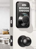 Zowill Fingerprint Door Lock Set, Keypad Door Lock with 2 Knobs, Door Knob wi...