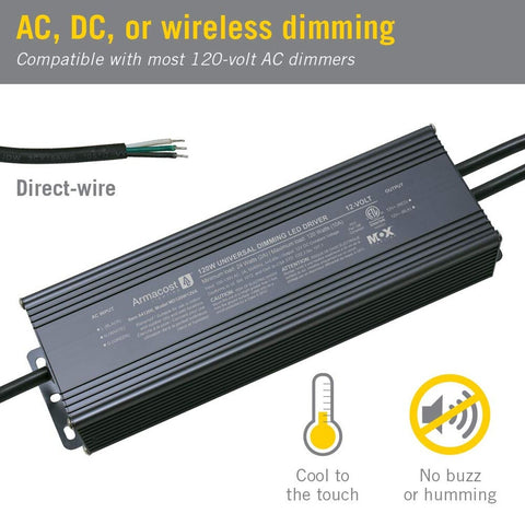 Armacost Lighting 841200 120-Watt Dimming Led Driver 12-Volt Dc Power Supply,...