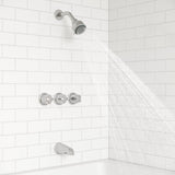 Pfister Tub & Shower Trim Kit, Valve and Cartridge Included, 3-Handle, Metal ...