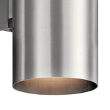 Kichler Cylinders 15" 2-Light Outdoor Cylinder Wall Sconce in Architectural B...