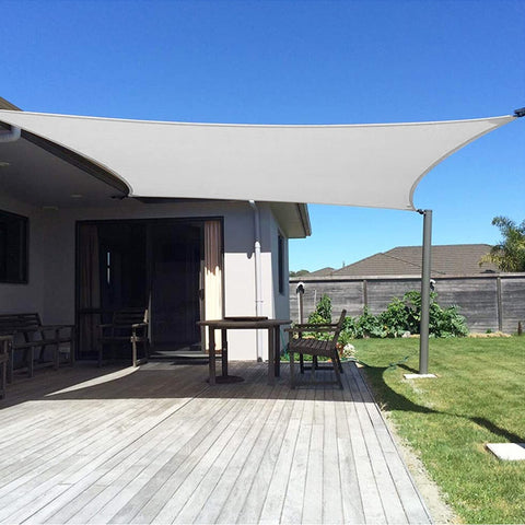 Coarbor 10'x13' Waterproof Sun Shade Sail Rectangle Canopy Shade Cover for Pa...