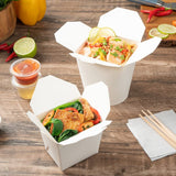 Restaurantware Bio Tek 16 Ounce Noodle Take Out Boxes 200 Disposable Food To ...