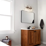 Kichler Avery 14.75" 2 Light Vanity Light with Clear Seeded Glass in Olde Bro...