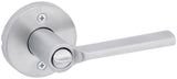 Kwikset 740LSLRDT-11PS Lisbon Lever with Round Rose Entry Door Lock SmartKey ...