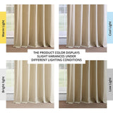 HPD HALF PRICE DRAPES French Linen Curtains 96 Inches Long Room Darkening Cur...