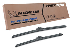 Michelin 40-2218SPBA Pro Plus Silicone Twin Pack 22 & 18 inch Wiper Blade Fit...