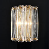 Modern Crystal Wall Sconce Light Fixture 2-Light Gold Sconces Wall Lighting I...