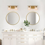 Bathroom Vanity Light Fixtures, 2-Light Gold Bathroom Light Fixtures, Gold Va...