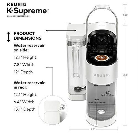 Keurig® K-Supreme Single Serve K-Cup Pod Coffee Maker, K-Supreme, White