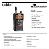 Uniden Bearcat BC125AT Handheld Scanner, computer, Multicolor