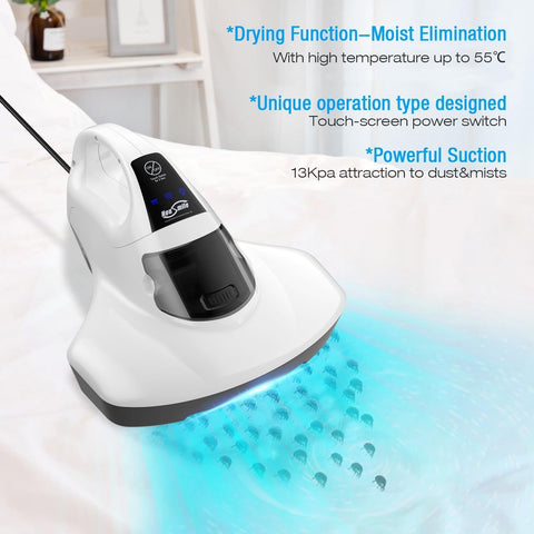 Housmile Bed Vacuum Cleaner, Mattress Vacuum Cleaner with Roller Brush Corded...