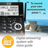 AT&T CL84107 DECT 6.0 Expandable Corded/Cordless Phone with 1 Handset, Black