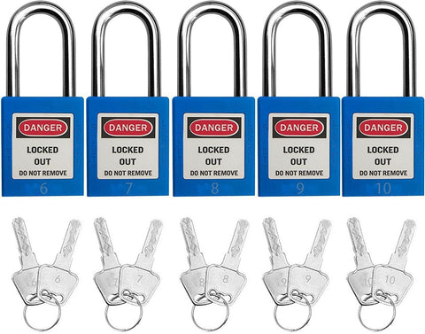 SAFBY Lockout Tagout Locks, Safety Padlock, Keyed Differently Loto Safety Pad...