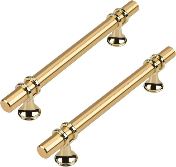 Haliwu 20 Pack Gold Cabinet Handles, Brushed Brass Cabinet Pulls Kitchen Cabi...