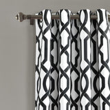 Lush Decor Edward Trellis Curtains Light Filtering Window Panel Set for Livin...