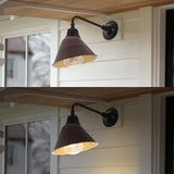 JONATHAN Y JYL7612G Croydon 9.63" 1-Light Farmhouse Industrial Indoor/Outdoor...