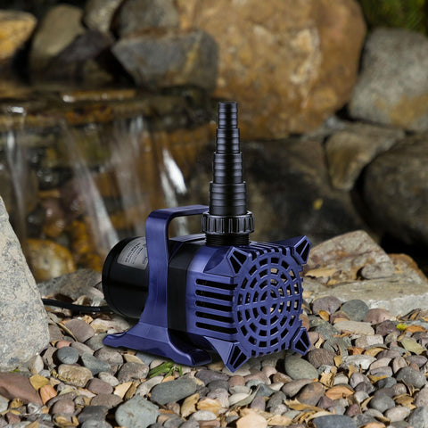 Alpine Corporation 3100 GPH Submersible Water Pump with 33 FT Cord and Adapte...