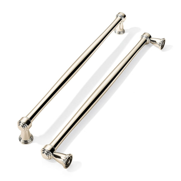 khtumeware 6 Pack Polished Nickel Cabinet Pulls 10 Inch(256mm) Hole Centers C...