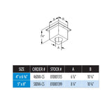 Simpson Dura-Vent 46DVA-CS Duravent Support Box Direct Vent [Misc.], 4 x 6-5/...