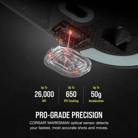 Corsair M75 AIR Wireless Ultra Lightweight Gaming Mouse &#8211; 2.4GHz & Bluetoo