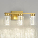 kudos Brushed Gold Vanity Lights for Mirror, 3-Light Bathroom Light Fixtures,...