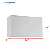 Aspen Creative 36005A, Transitional Rectangular Hardback Shaped Construction ...