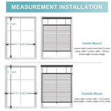 MYshade Top Down Bottom Up Cellular Shades, 1.5 inch Cordless Blackout Honeyc...