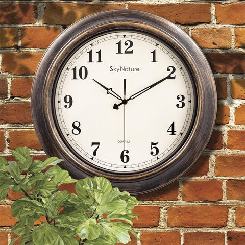 Outdoor Clocks Waterproof, 18 Inch Large Outdoor Wall Clock for Patio, Silent...