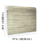 York Wallcoverings PSW1135RL Bahia Grass Beige Premium Peel and Stick Wallpaper