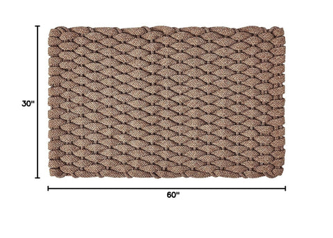 Rockport Rope Doormats 3060224 Indoor & Outdoor Doormats, 30" x 60", Tan