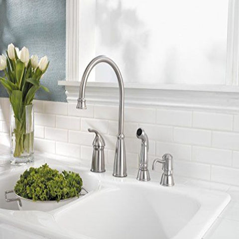 Pfister GT26-4CBS Avalon One-Handle Kitchen Faucet with Side Stainless Steel