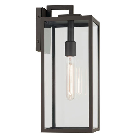 Kichler Branner 1-Light Olde Bronze Luxe Updated Traditional Outdoor Wall Lig...