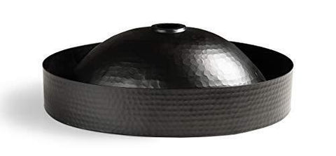 Monarch Abode 19104 Matte Black Hand Hammered Oval 17 inches,