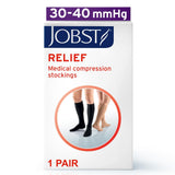 JOBST Relief Knee High Graduated Compression Socks, 30-40mmHg - Comfortable U...