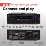 Pyle Home 300W Digital Stereo Receiver System - AM/FM Qtz. Tuner, USB/SD Card...