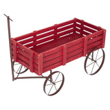 Shine Company Decorative Buckboard Wagon Garden Planter, Wooden Wagon Yard D&#23