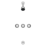 Pfister Tub & Shower Trim Kit, Valve and Cartridge Included, 3-Handle, Metal ...